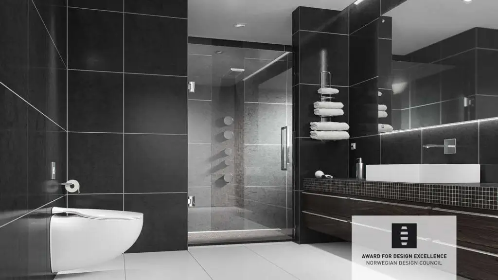 Toilette “Pearl” in Hotelbadezimmer